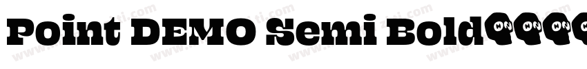 Point DEMO Semi Bold字体转换